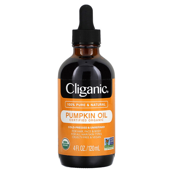 Organic Pumpkin Oil, 4 fl oz (120 ml) Cliganic