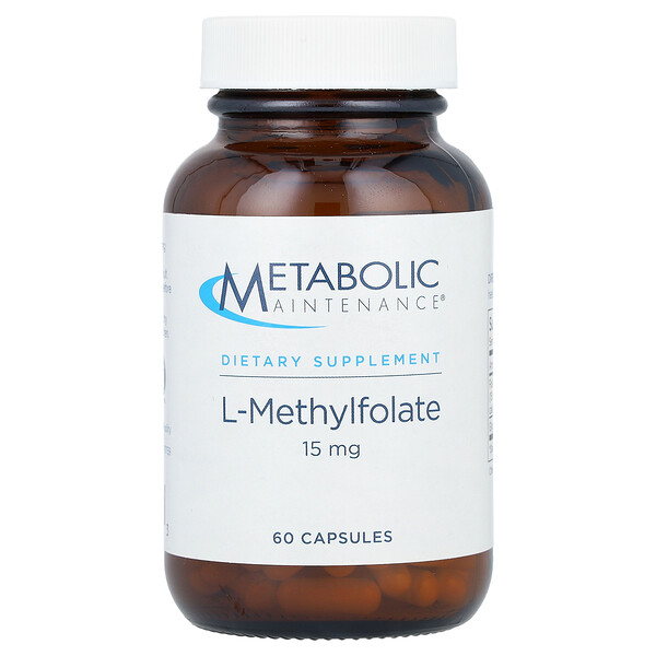 L-метилфолат, 15 мг, 60 капсул Metabolic Maintenance