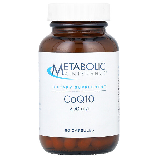 CoQ10, 200 мг, 60 капсул Metabolic Maintenance