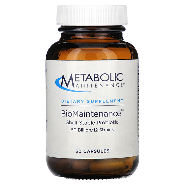 BioMaintenance, Пробиотик для Длительного Хранения - 60 капсул - Metabolic Maintenance Metabolic Maintenance