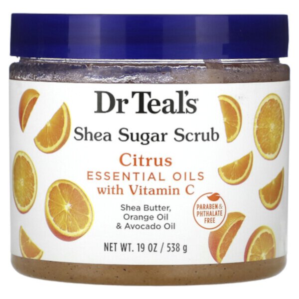 Shea Sugar Scrub, Citrus, 19 oz (538 g) Dr. Teal's