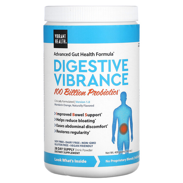Digestive Vibrance, Мандарин, 14,4 унции (409 г) VIBRANT