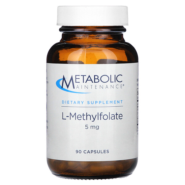 L-Метилфолат - 5 мг - 90 капсул - Metabolic Maintenance Metabolic Maintenance