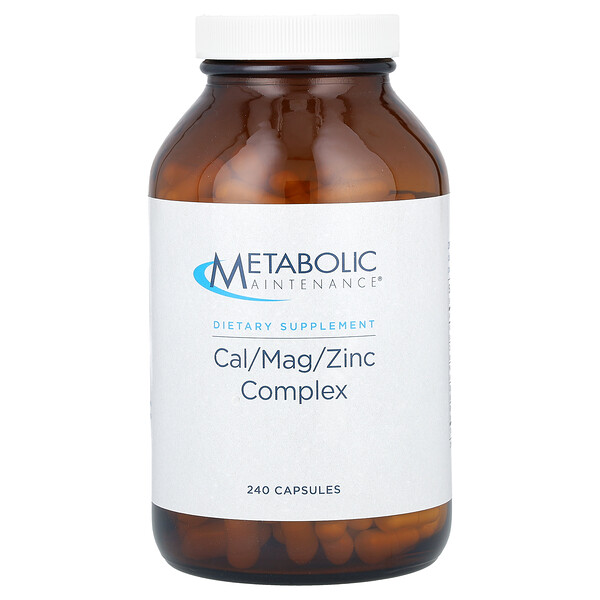 Кальций/Магний/Цинк - 240 капсул - Metabolic Maintenance Metabolic Maintenance