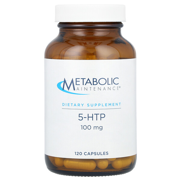 5-HTP, 100 мг, 120 капсул - Metabolic Maintenance Metabolic Maintenance