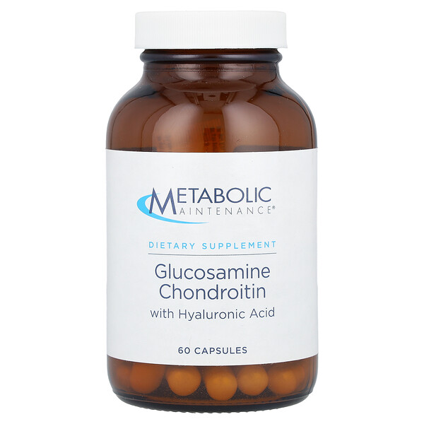 Глюкозамин-хондроитин с гиалуроновой кислотой, 60 капсул Metabolic Maintenance