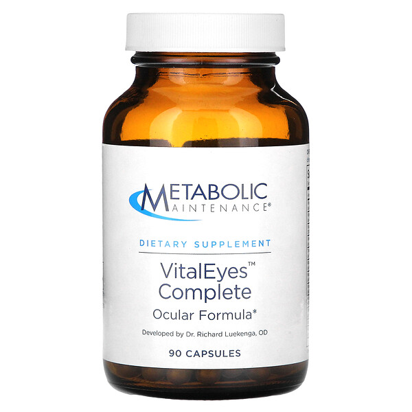 Vital Eyes Complete, формула для глаз, 90 капсул Metabolic Maintenance