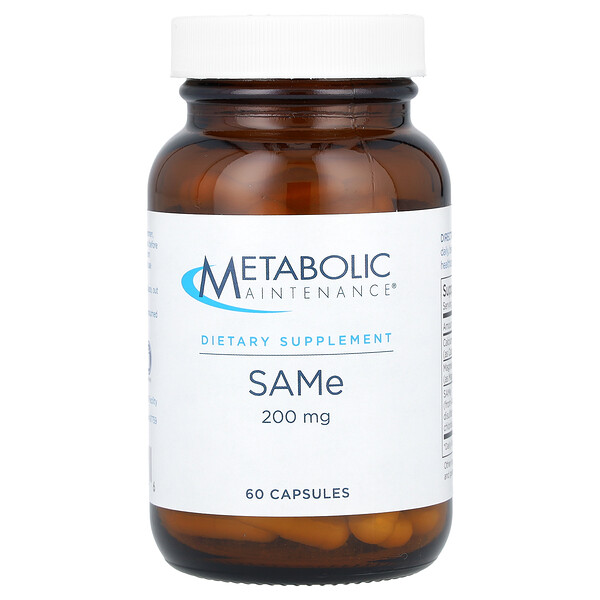 SAMe, 200 мг, 60 капсул Metabolic Maintenance