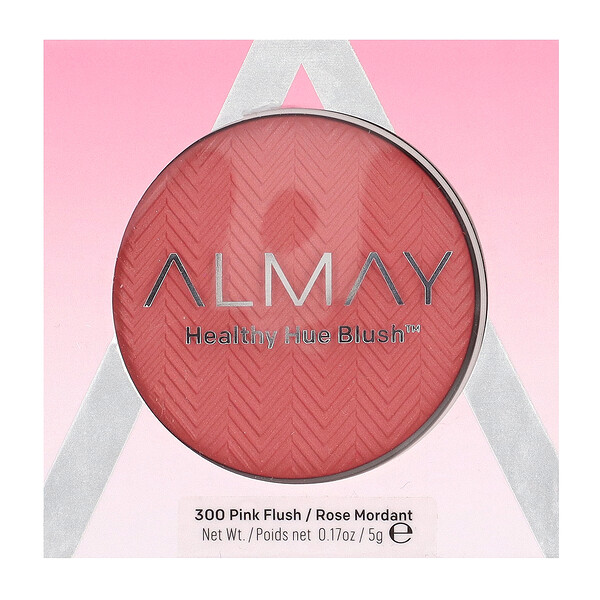 Румяна Healthy Hue, оттенок 300 Pink Flush, 0,17 унции (5 г) Almay