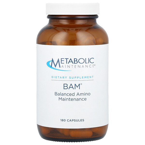 BAM, Смесь аминокислот - 180 капсул - Metabolic Maintenance Metabolic Maintenance