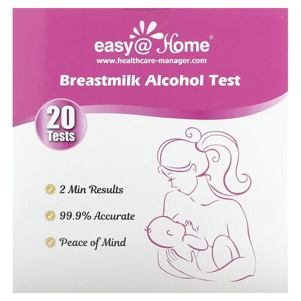 Тест на алкоголь в грудном молоке, 20 тестов Easy@Home