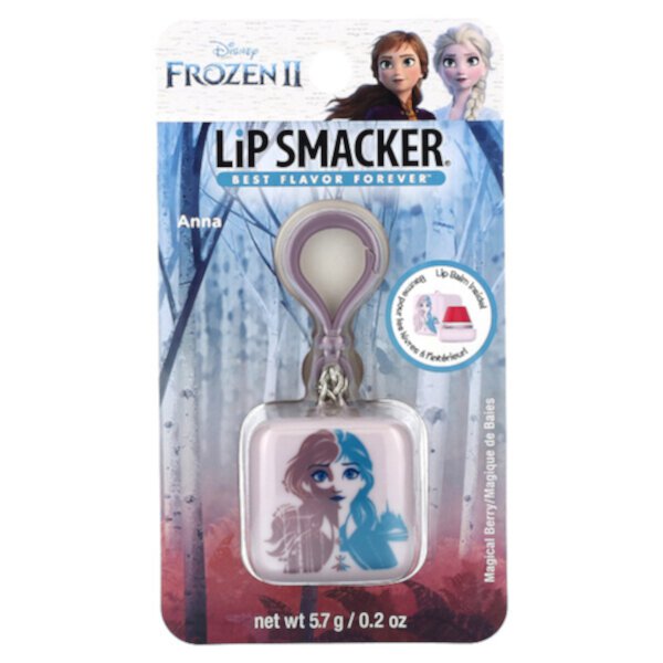 Frozen II, Бальзам для губ, Анна, Волшебная ягода, 0,2 унции (5,7 г) Lip Smacker