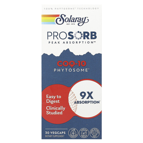 COQ-10 Phytosome, 30 Vegcaps Solaray