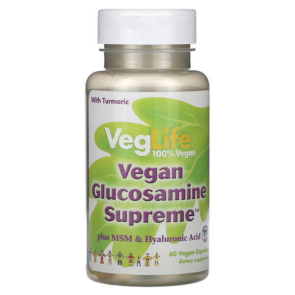Vegan Glucosamine Supreme, 60 веганских капсул VegLife