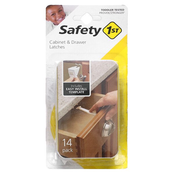 Защелки для шкафов и ящиков, 14 шт. в упаковке Safety 1st