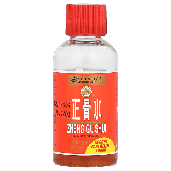 Zheng Gu Shui, Обезболивающая жидкость для занятий спортом, 1 жидкая унция (30 мл) Yulin