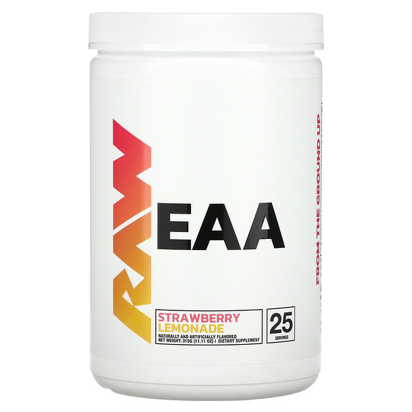EAA, Клубничный лимонад, 11,11 унции (315 г) Raw Nutrition