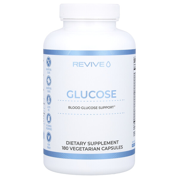 Глюкоза, 180 вегетарианских капсул RéVive