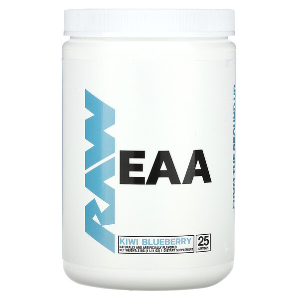 EAA, Киви и черника, 11,11 унций (315 г) Raw Nutrition
