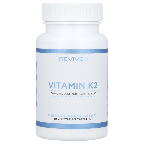 Витамин К2, 30 вегетарианских капсул RéVive