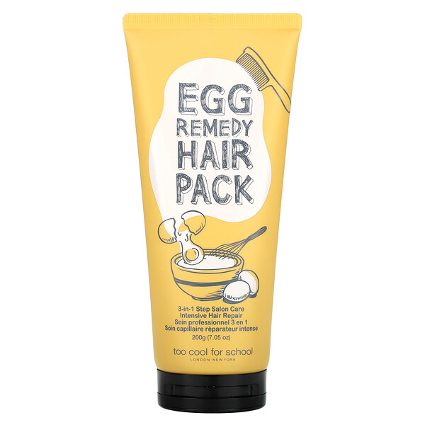 Маска для волос Egg Remedy, 7,05 унций (200 г) Too Cool For School