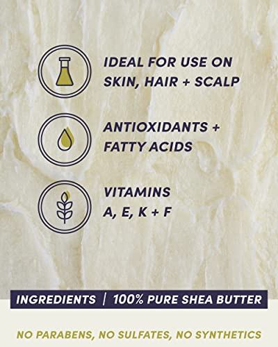 Формула для беременных Eu'Genia (лаванда, 12 унций), 100% чистый нерафинированный ганский ши, увлажняющий крем премиум-класса, помогающий предотвратить появление растяжек, для всех типов кожи и волос Eu'Genia Shea