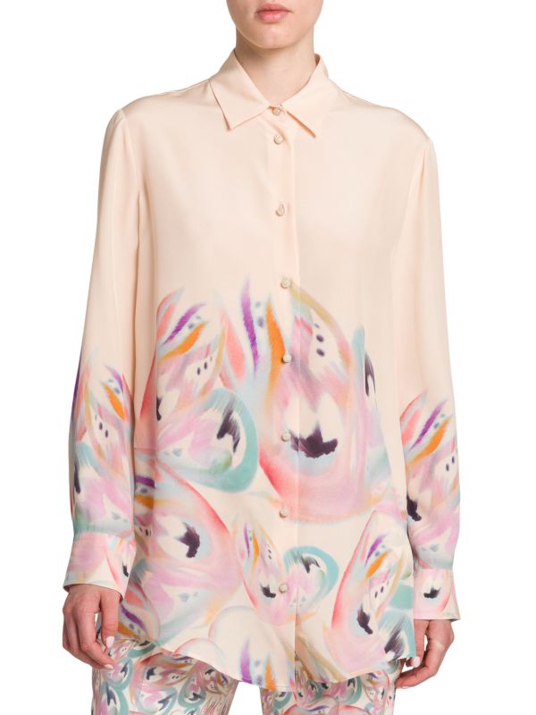 Шелковая блузка с бабочкой Etro