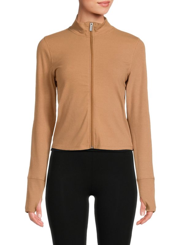 Куртка на молнии в рубчик с отверстием для большого пальца Calvin Klein