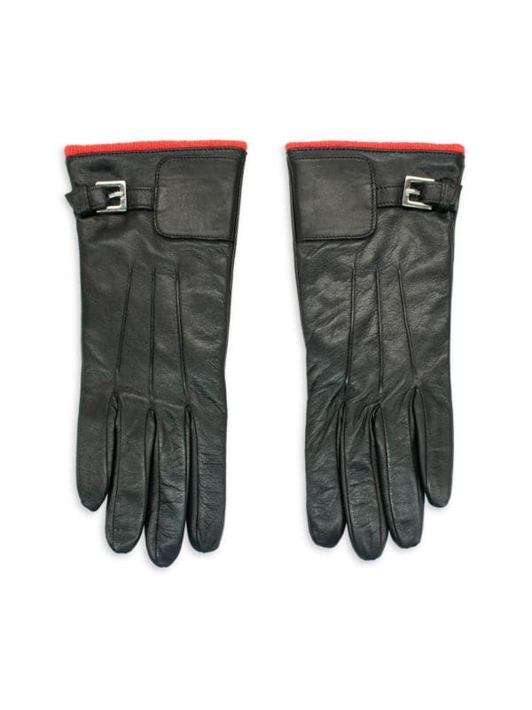 Подпоясанные кожаные перчатки Portolano