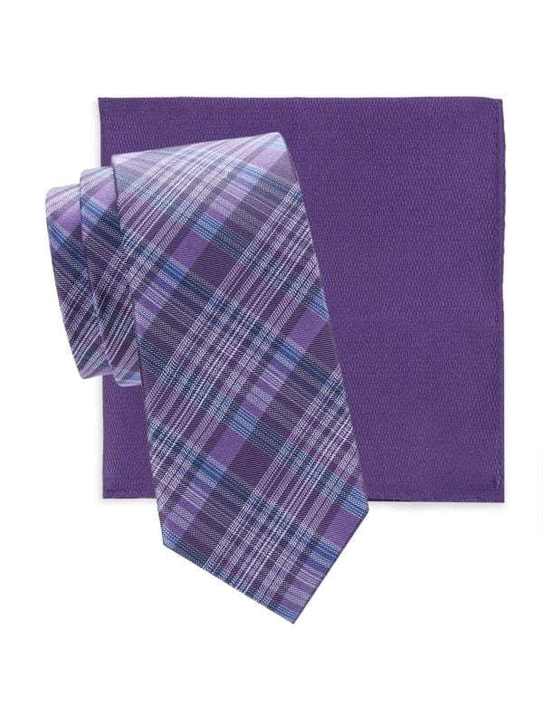 Комплект из 2 галстуков и нагрудного платка Saks Fifth Avenue