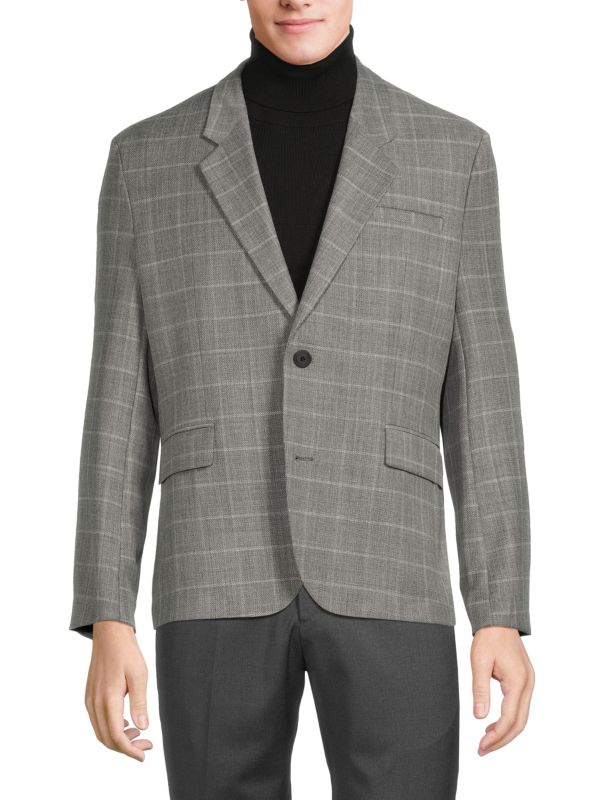 Мужской Блейзер HUGO BOSS Check Virgin Wool Blend HUGO BOSS