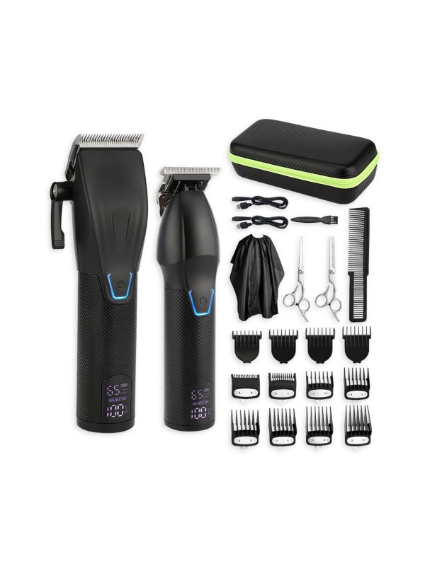 18-Piece Electric Barber Haircut Combo Kit With Beard T Outliner Shaver Fresh Fab Finds