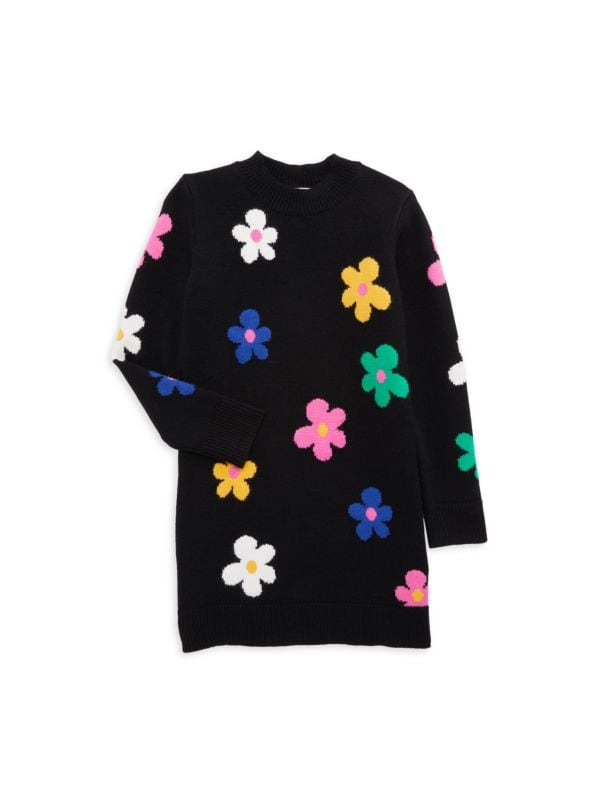 Платье-свитер с цветочным узором для девочки Hannah Banana
