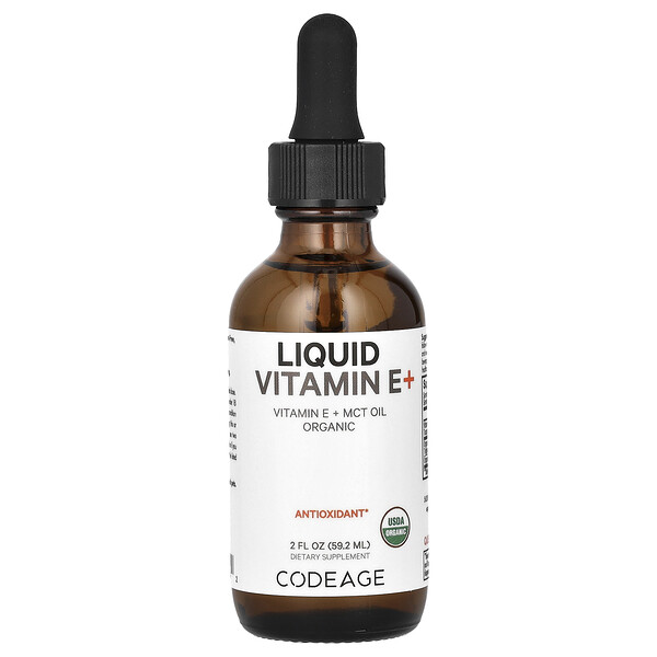 Жидкий витамин E+ - 59.2 мл - Codeage Codeage