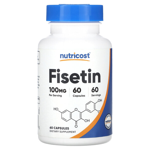 Фисетин - 100 мг - 60 капсул - Nutricost Nutricost