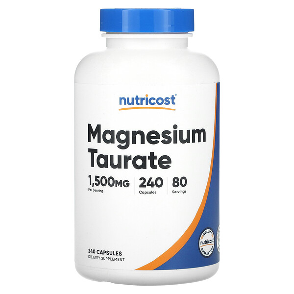 Магний Таурат - 1500 мг - 240 капсул - Nutricost Nutricost