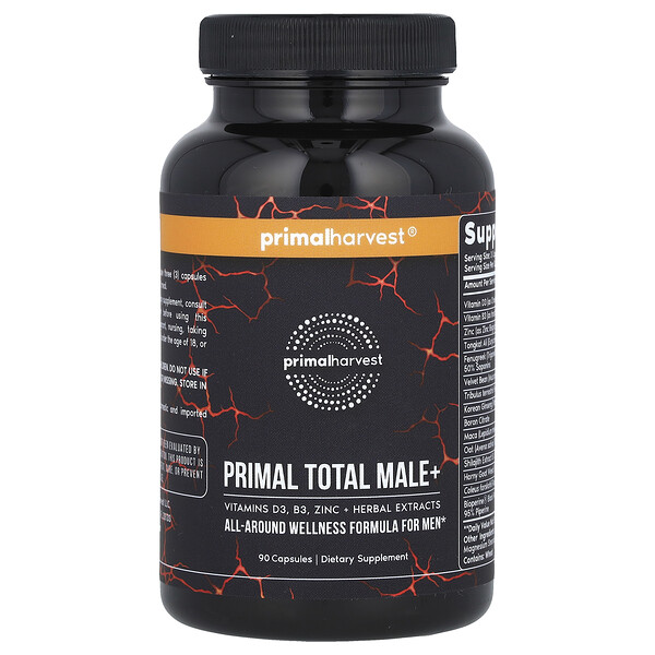 Primal Total Male+, 90 капсул Primal Harvest