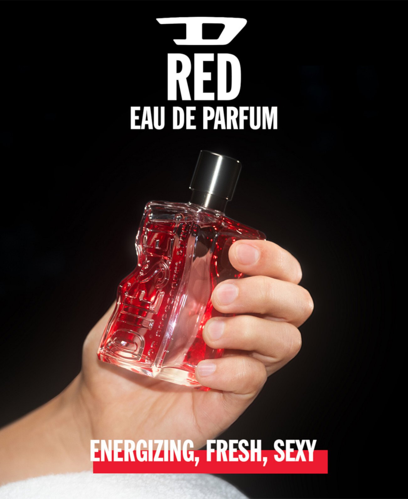 Набор мужских духов D Red Eau de Parfum, 3 предмета, 100 мл и 2 x 10 мл Diesel