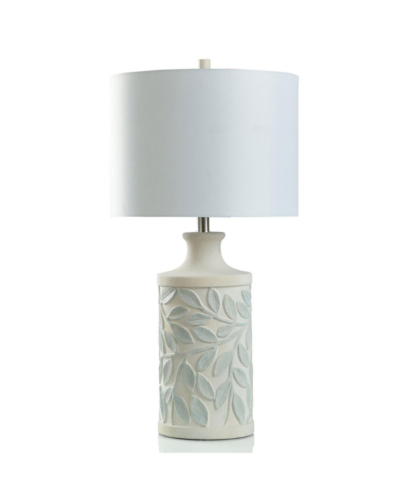 30-дюймовая двухцветная настольная лампа с текстурированным листовым мотивом StyleCraft Home Collection