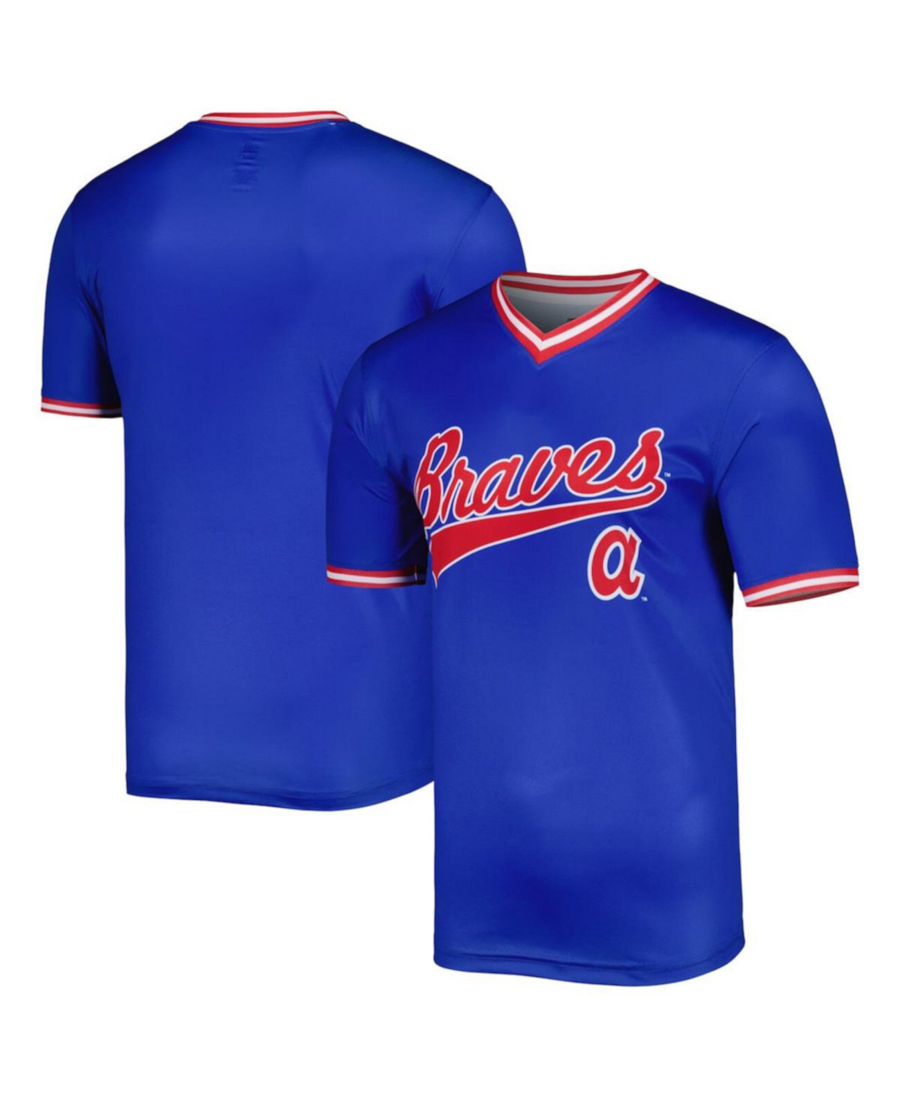 Мужская футболка команды Royal Atlanta Braves Cooperstown Collection Team Stitches