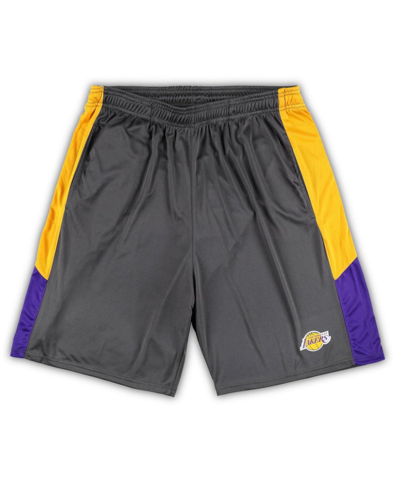 Мужские серые шорты Los Angeles Lakers Big and Tall Fanatics