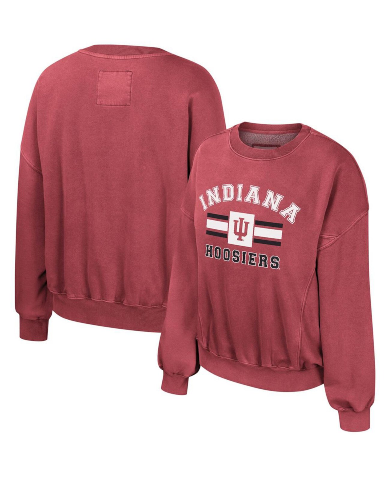 Женский свитшот-пуловер Crimson Indiana Hoosiers Audrey Colosseum