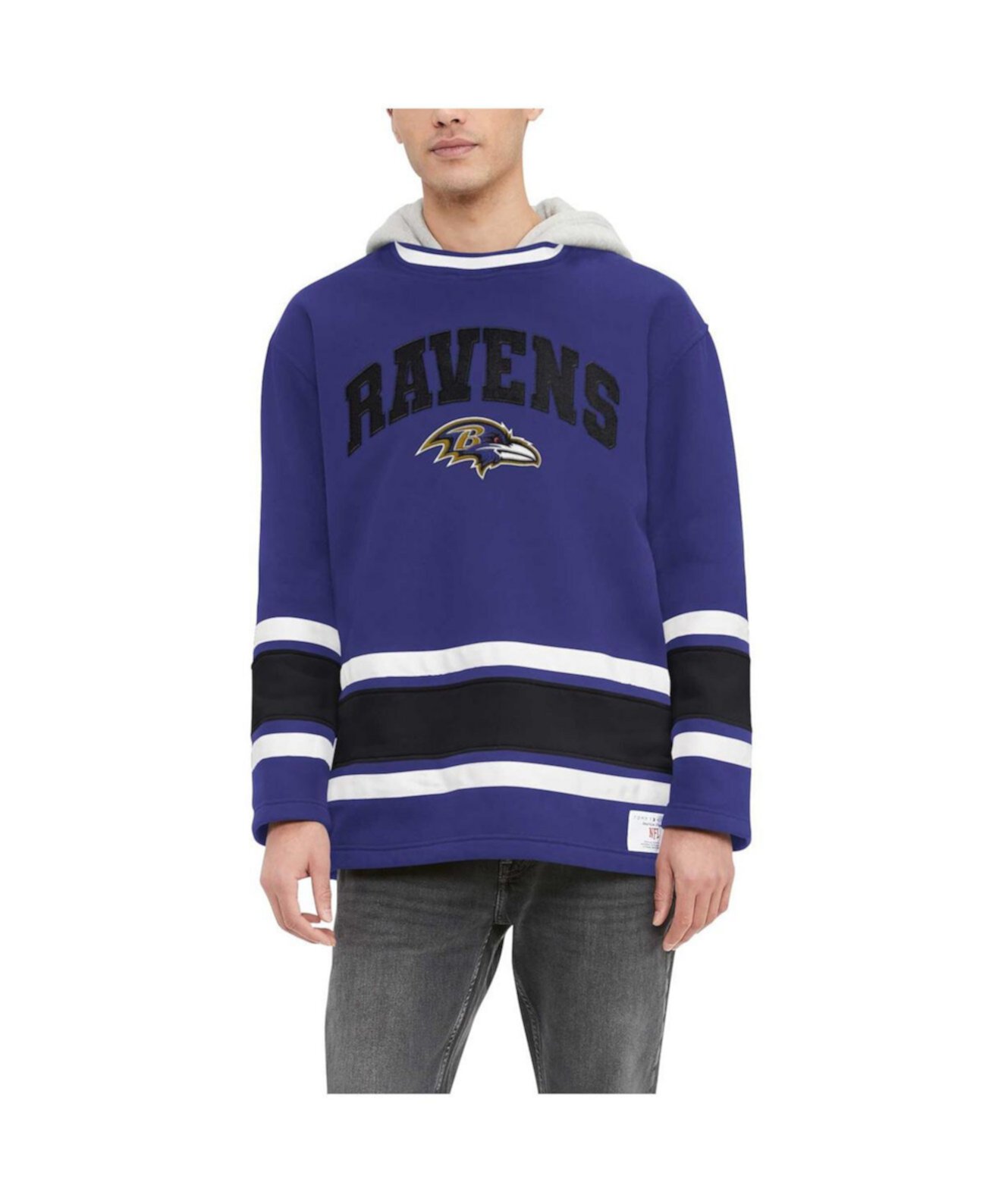 Мужской фиолетовый Baltimore Ravens Ivan Fashion пуловер с капюшоном Tommy Hilfiger