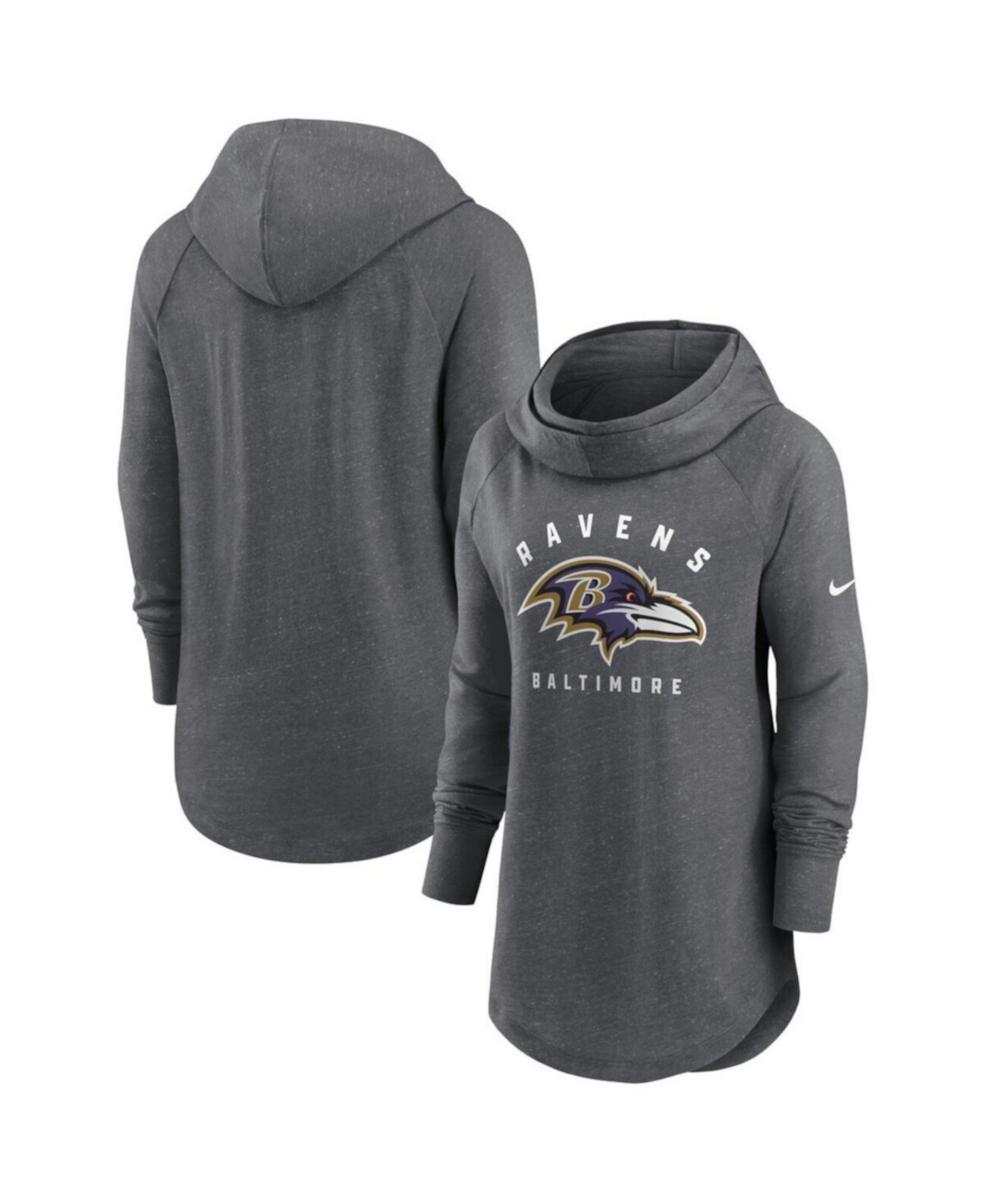 Женский Пуловер Nike Baltimore Ravens Raglan Funnel Neck Nike