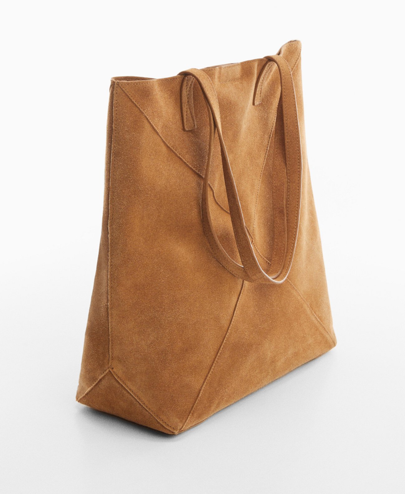 Женская кожаная сумка-шопер MANGO