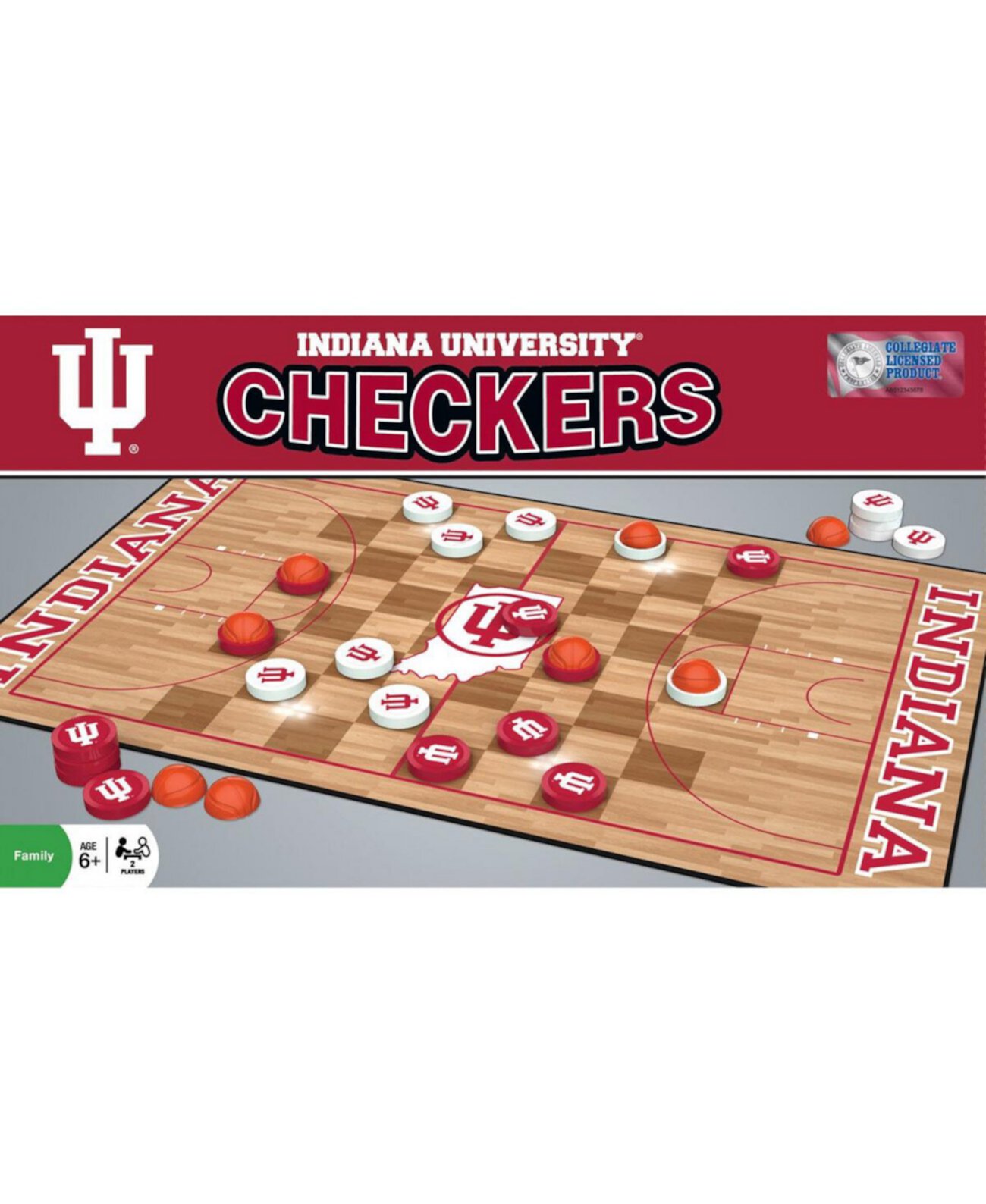 Комплект шашек Indiana Hoosiers NCAA MasterPieces