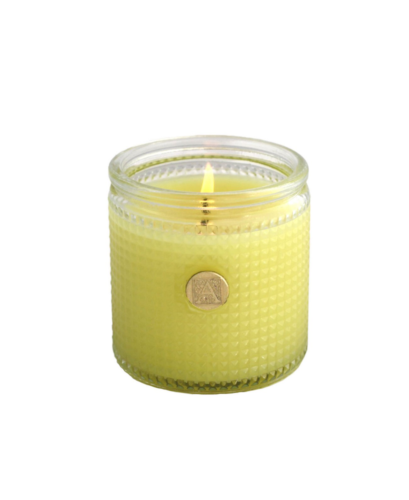 Текстурированная свеча Elegant Essentials с лимоном и базиликом, 6 унций Aromatique