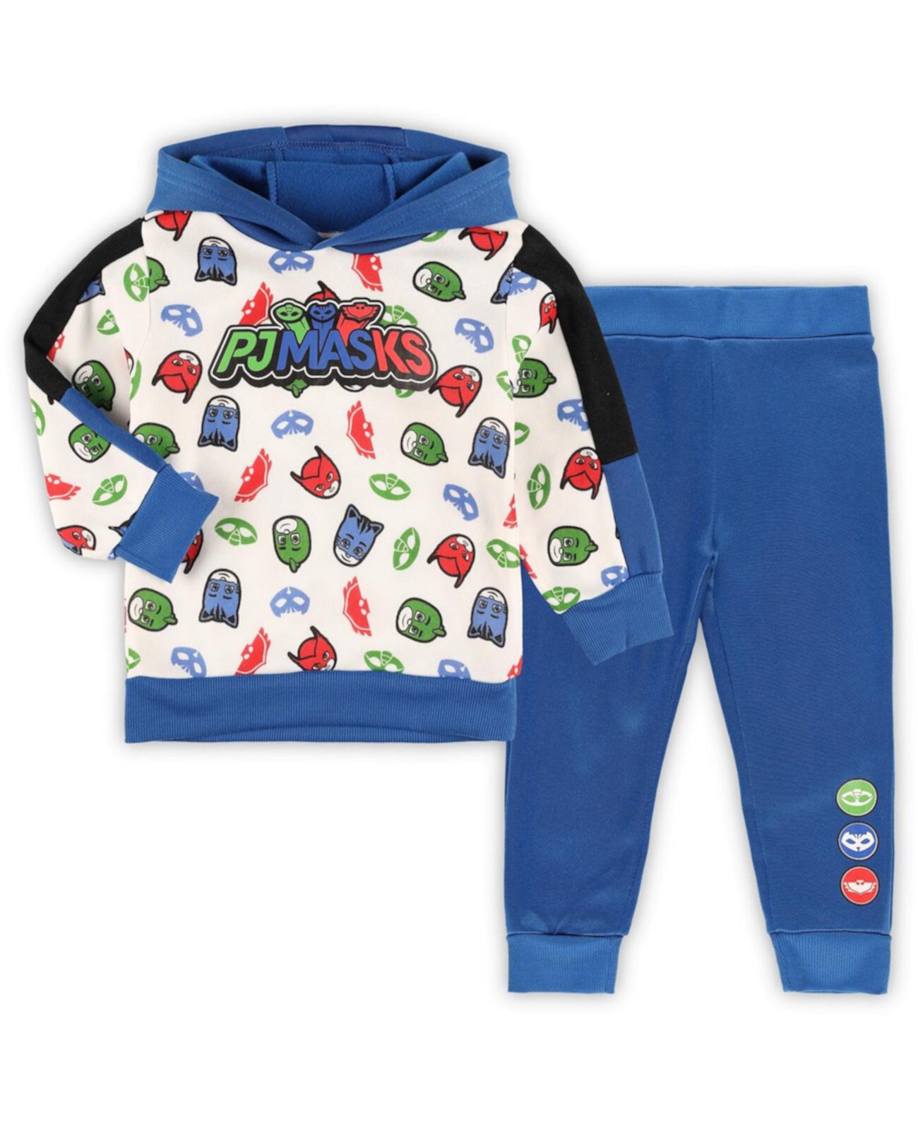 Белый пуловер с капюшоном и джоггерами для малышей PJ Masks Children's Apparel Network