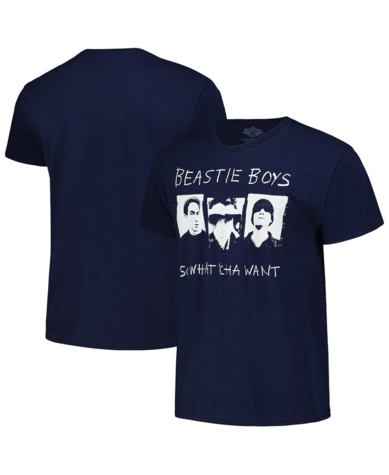 Мужская и женская темно-синяя футболка Beastie Boys So What'Cha Want Bravado