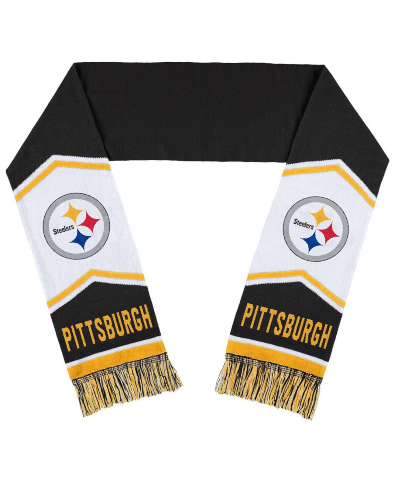 Длинный шарф WEAR by Erin Andrews Pittsburgh Steelers Jacquard Stripe WEAR by Erin Andrews